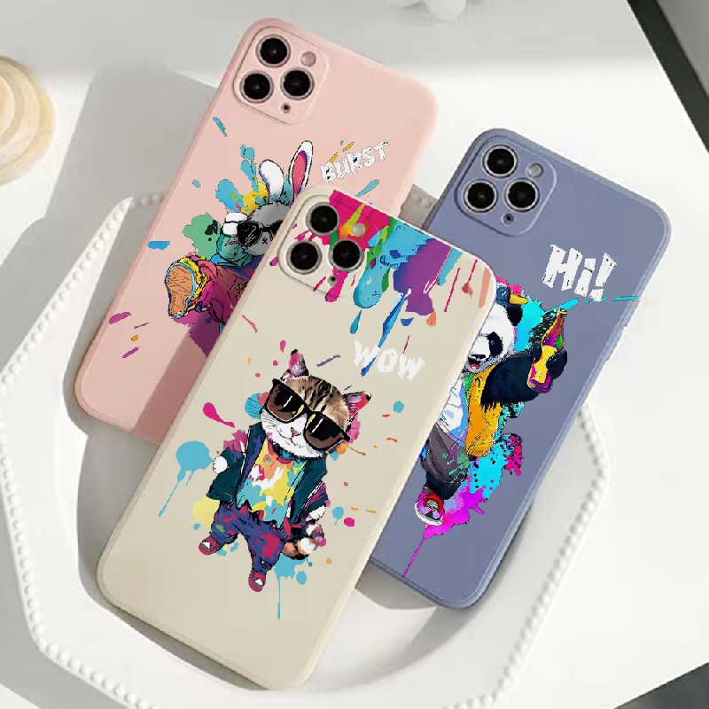 Phone Case With Shapes Graphic Anti-fall For 15 Plus 15 Pro Max 14