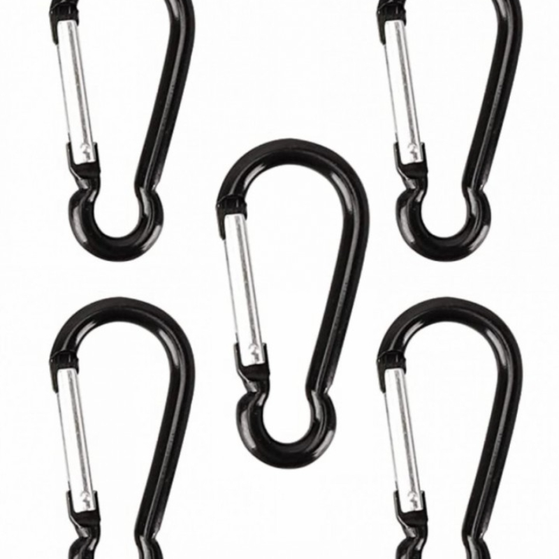 10/30/50pcs Mini Carabiner Keychain Aluminum Alloy D-ring Buckle