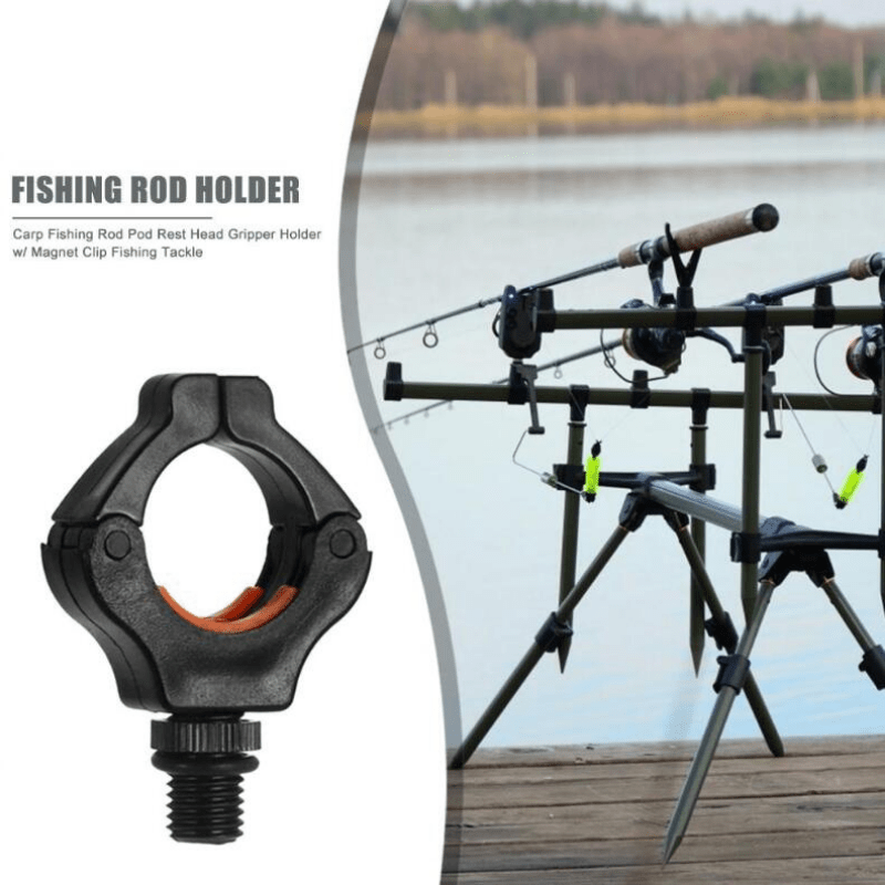 4 x Carp Fishing Rod Rest Head Gripper for Rod Pod Holder Magic Magnet Clip  Tool