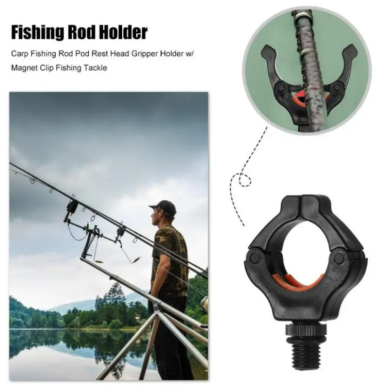 Carp Fishing Rod Gripper Fishing Rod Pod Holder Magnet Clips - Temu