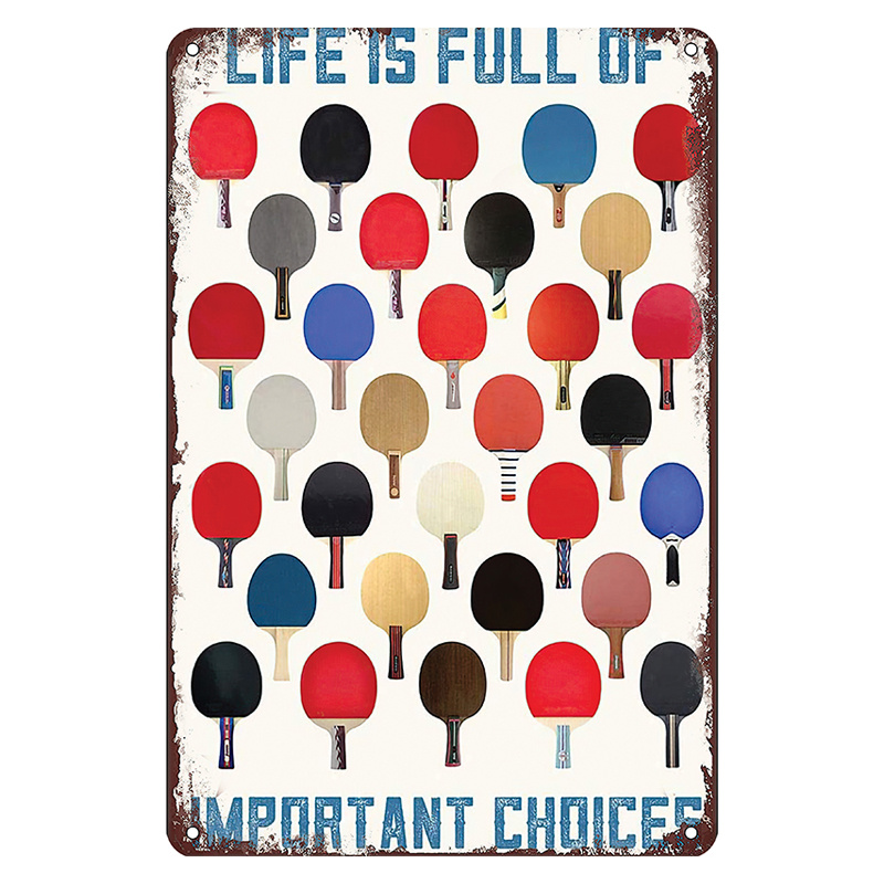 Ping pong wall decor