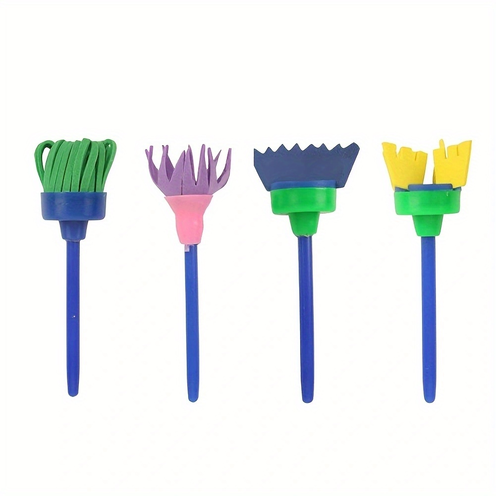 4pcs/set DIY Painting Tools Drawing Tools Flower Stamp Sponge