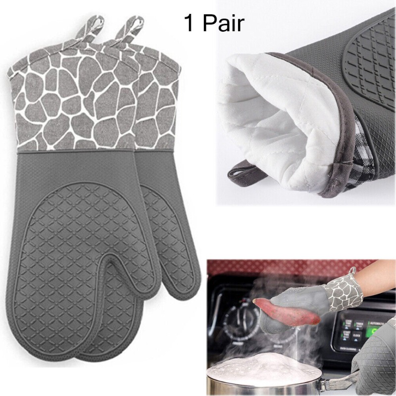 1Pc Oven Mitt Kitchen Accessories Easy To Clean Non-slip Heat