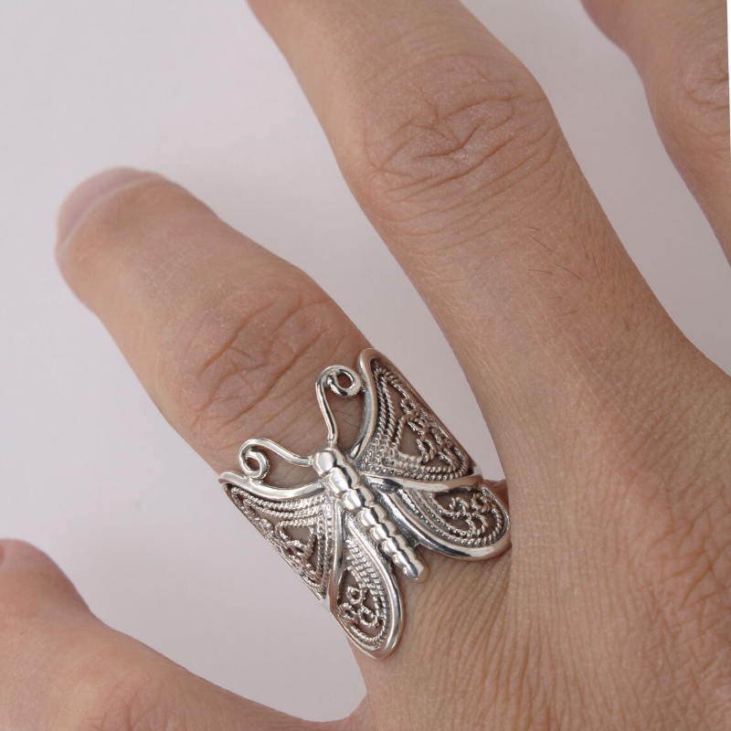 Wrap around deals butterfly ring