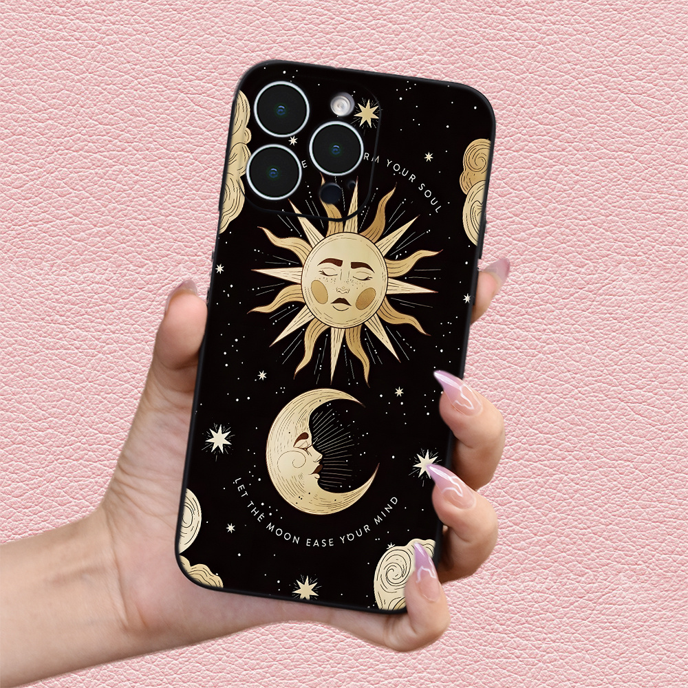 Sun and Moon iPhone 15, 14 Pro Max, iPhone 15, 14 Plus, iPhone 13, 12 Mini,  iPhone 13, 12, 11 Pro Max, iPhone 8 Plus, iPhone XS MAX, XR 