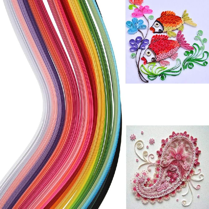 180 Quilling Paper Strips 3mm, 36 Colors Quill Paper Quilling Kit