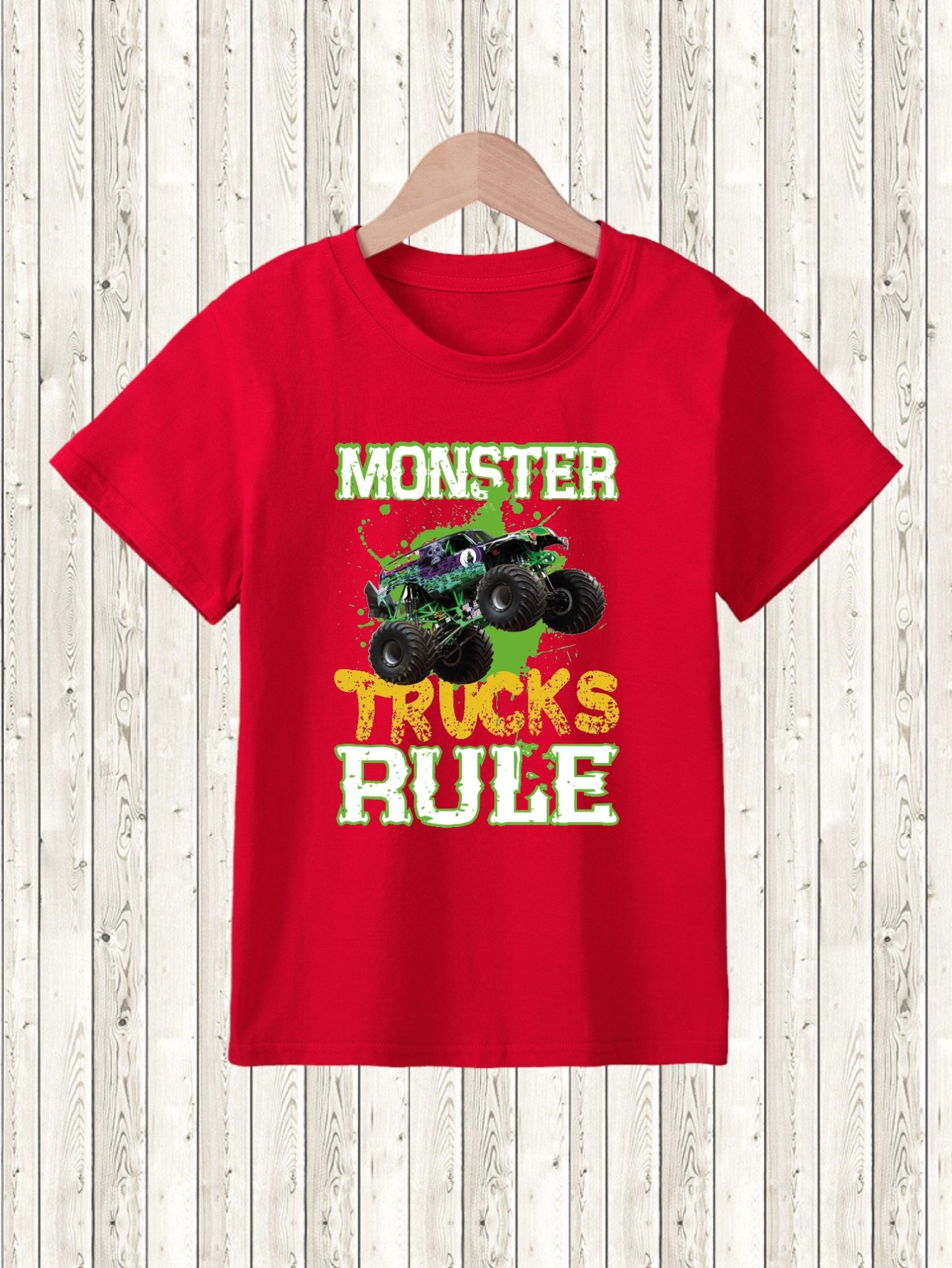 Monster Jam Trucks Boys 3 Pack Graphic T-Shirts Toddler, Child