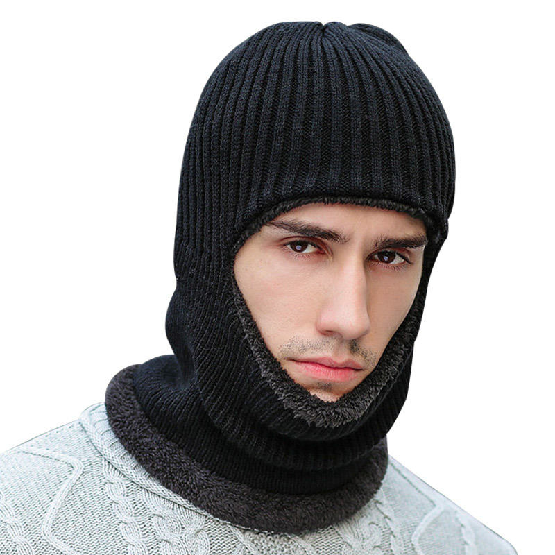 Winter Warm Fleece Ski Mask Thick Windproof Balaclava Hat - Temu