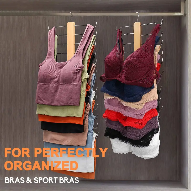 Multi tier Non slip Bra Storage Hanger Underwear Drying Rack - Temu United  Kingdom