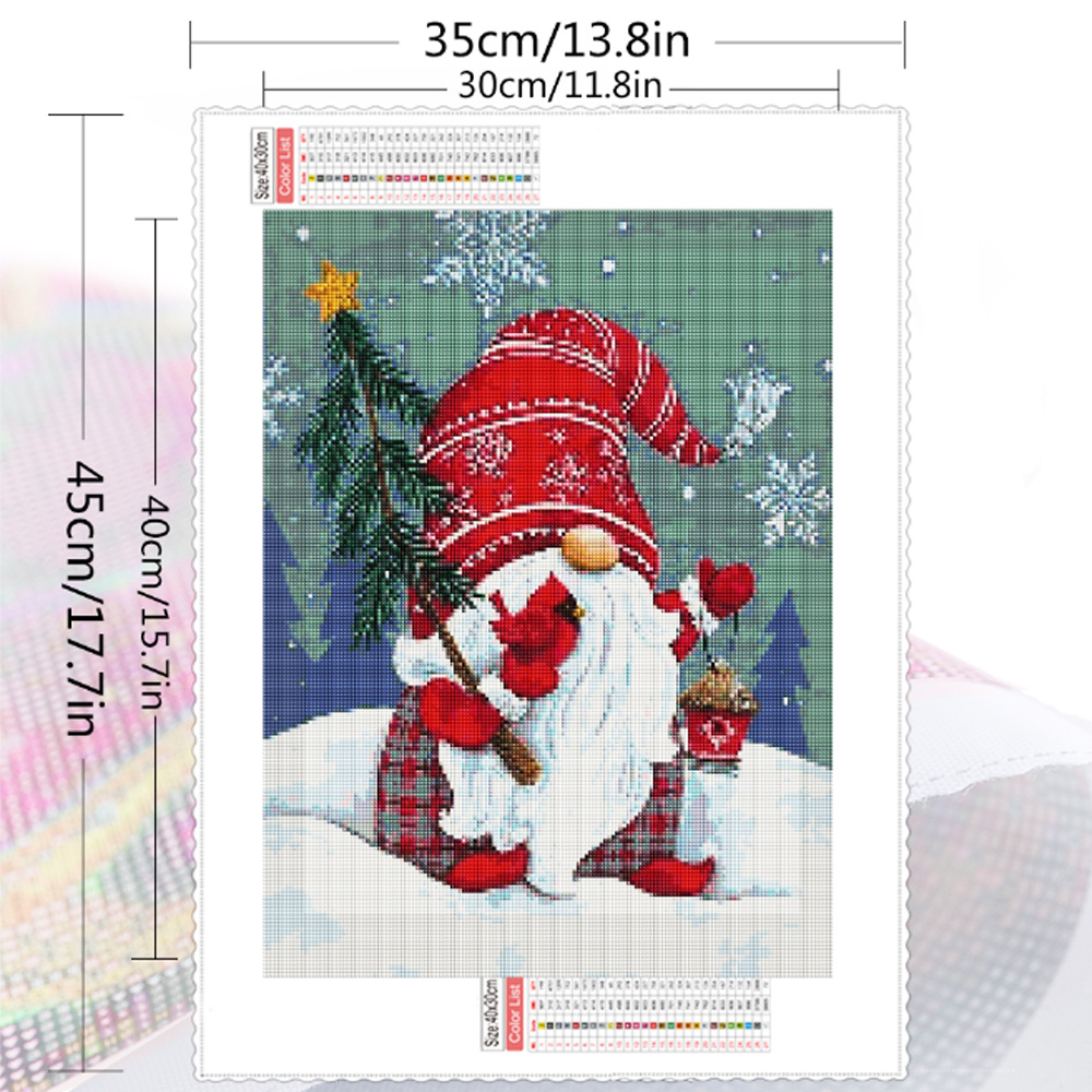 Stitch Diamond Painting Kit For Christmas (40x30cm), 5d Diamond