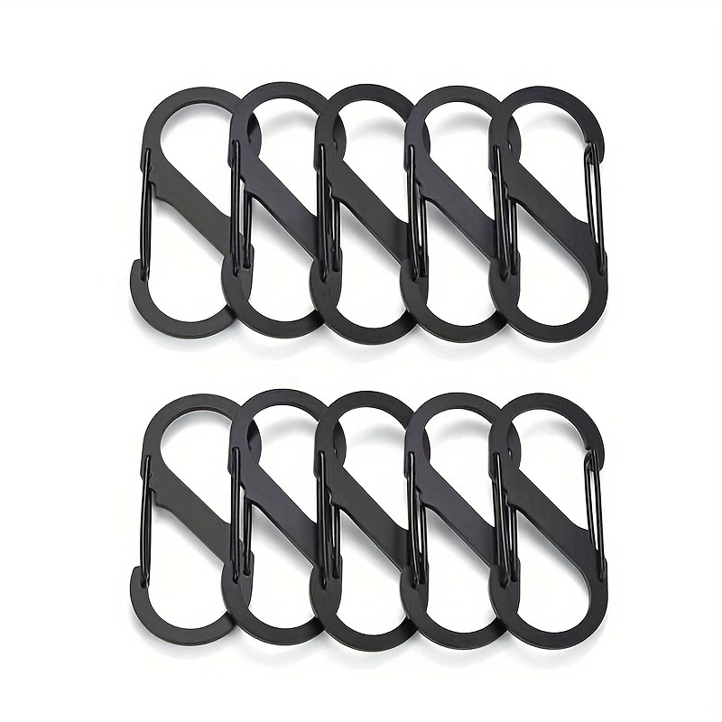 4pcs 6pcs Zinc Alloy S Shaped Hook Carabiner Anti Lost Keychain Buckle  Pendant Outdoor Camping Hiking Supplies - Sports & Outdoors - Temu Denmark