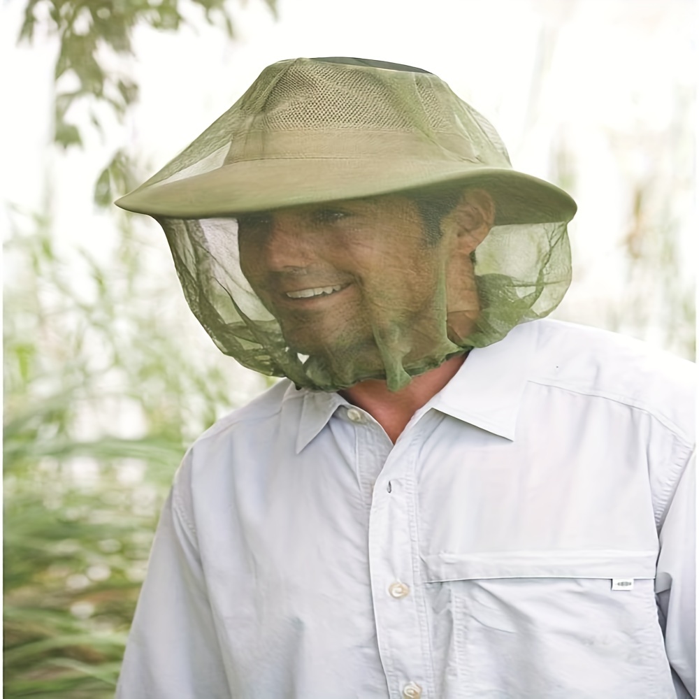 1pc Sun Protection And Mosquito-proof Outdoor Fishing Hat With Breathable  Face Cover For Men