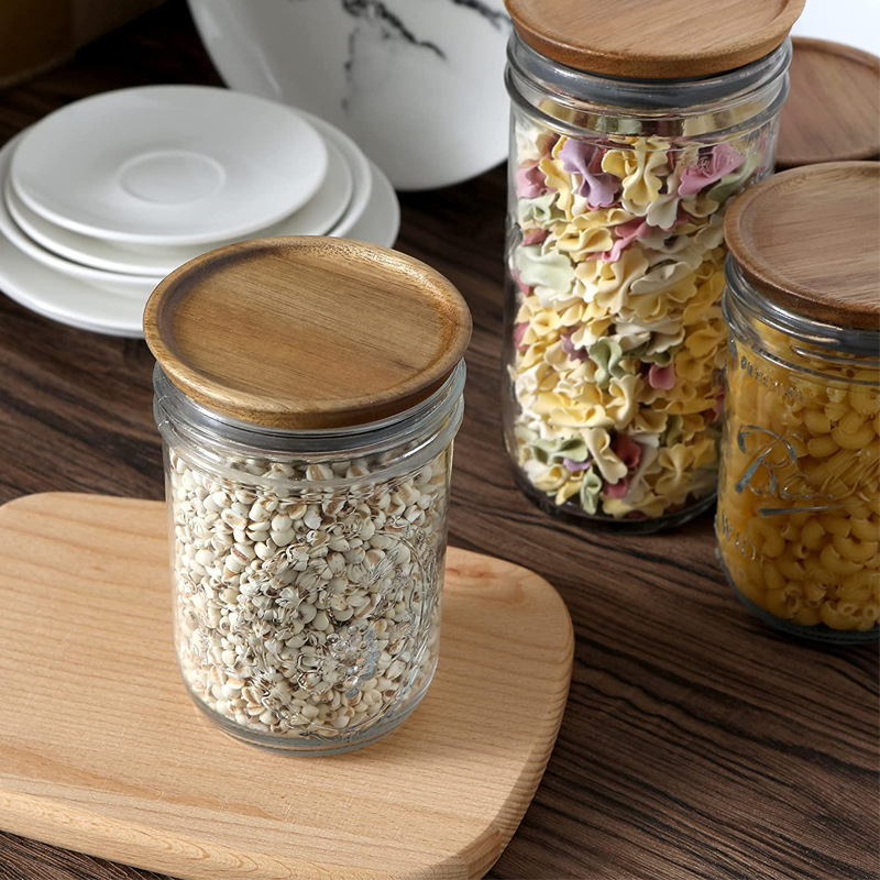 Regular Mouth Mason Jar Lids Wooden Storage Canning Jar Lids - Temu