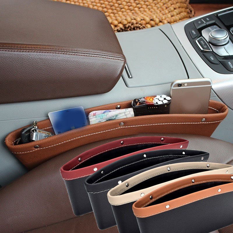 Faux Leather Car Seat Back Storage Bag Hanging Bag - Temu