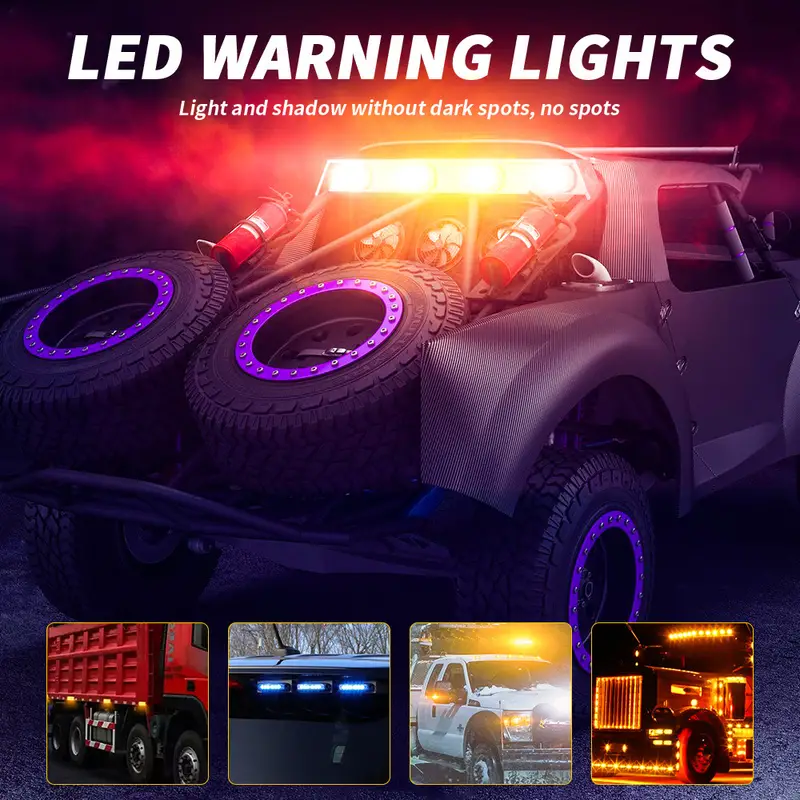 Kaufe 10 Stück LKW-Anhänger Seitenmarkierungsanzeigen Licht Auto Signal  Bremse Hinten Warnung Rücklicht LED 12 V 24 V Warnlampe Weiß Rot Bernstein  Blau Grün
