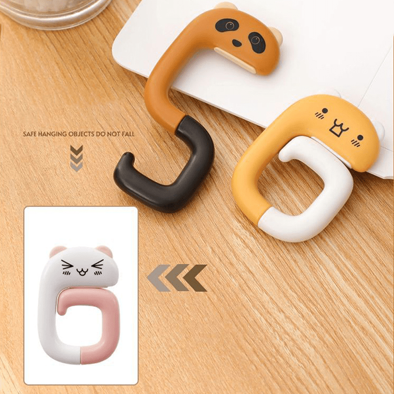 Travel Portable Plastic Bag Cute Animal Hook Hanging - Temu Canada