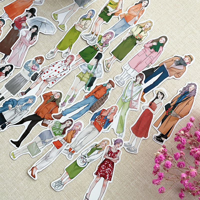 People Journal Ephemera Stickers (40 pcs) - Bestfriends - TZB-3285