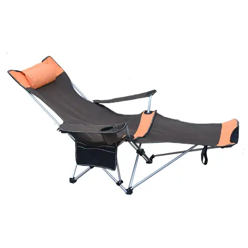 1pc Folding Portable Dual Use Recliner Chair Leisure Backrest Chair Outdoor  Camping Fishing - Sports & Outdoors - Temu