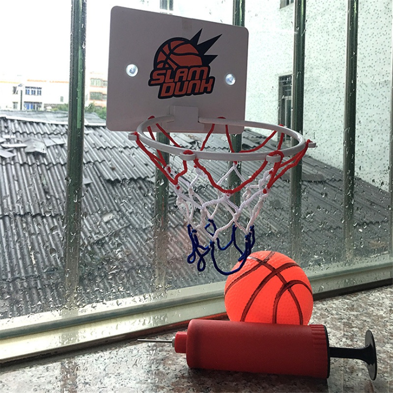 Indoor Mini Basketball Hoop Set with Ball and Pump