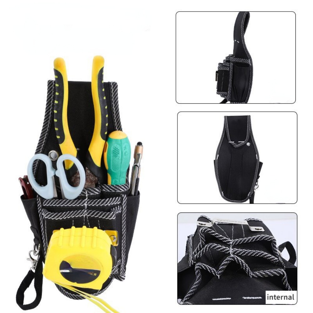 Bolsa de herramientas multifunción de 10 pulgadas, bolsa de almacenamiento  en la cintura, portaherramientas para electricista, piezas de trabajo