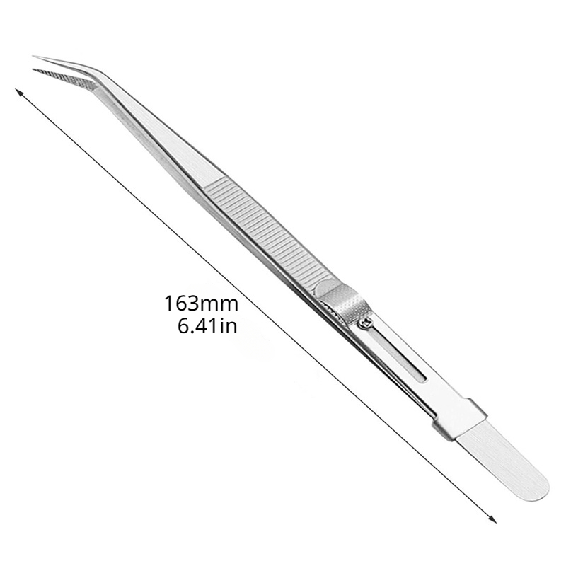 Stainless Steel Precision Tweezers Adjustable Slide Lock - Temu