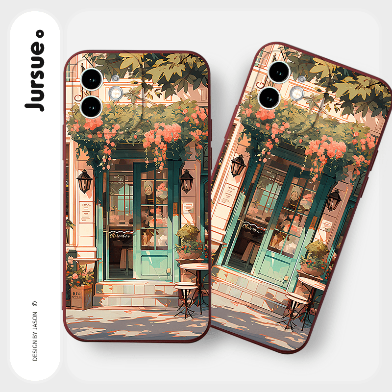 Aesthetic Case For Iphone 11 Funda Iphone 13 12 14 15 Pro Max XR X Xs Max 7  8 Plus SE 2020 Len Protection Hard Matte Back Covers