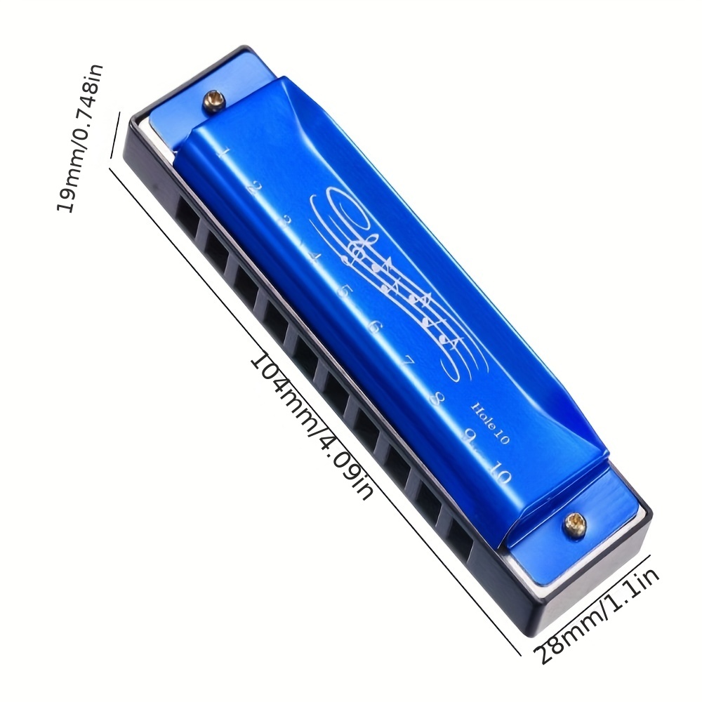 Factory Outlet 10 Hole ABS Colorful Toy Harmonica for Baby Kids