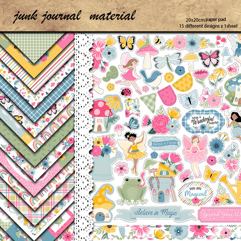 Material Paper Vintage Circus Journal For Background Diy - Temu