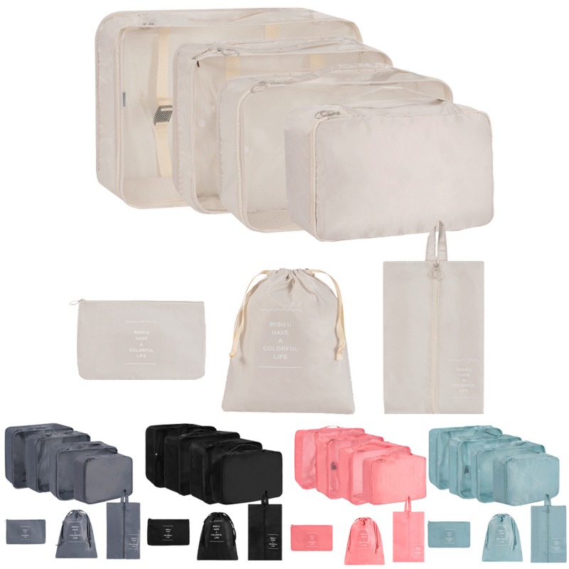 6 pièces ensemble de sacs de rangement de voyage pour vêtements organisateur  bien rangé armoire valise pochette sac organisateur de voyage, sac de  voyage, bagages, organisateur et rangement de valise, ensemble d' organisateur