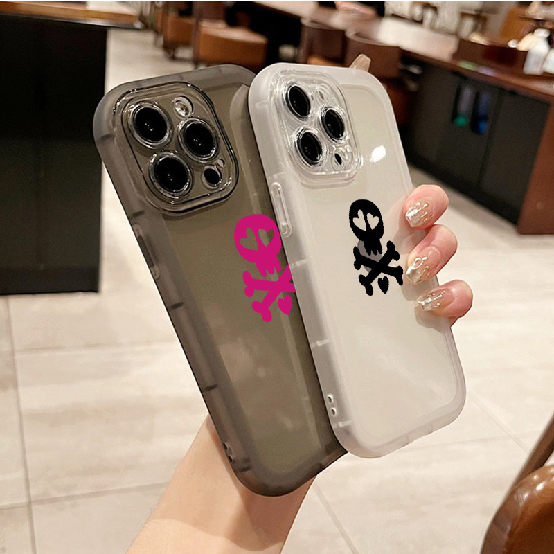 Phone Case With Halloween Skull Graphic Shockproof For Iphone 15 15pro  15plus 15max 14 13 12 11 Pro Max X Xr Xs 7 8 Plus Bumper Back Soft Cover  Phone Cases Gift For Birthday, Halloween, Christmas - Temu