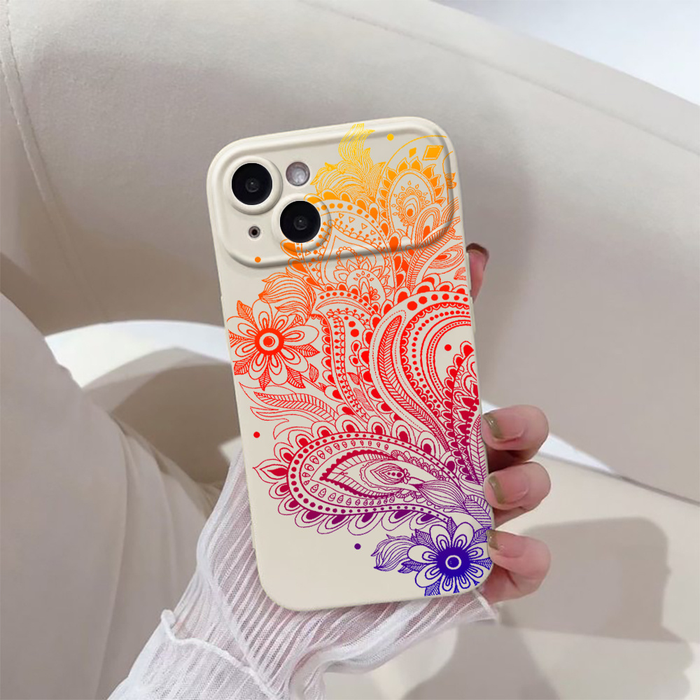 TEMU Funda De Teléfono Con Protección Con Patrón De Mandala Para IPhone 15 Pro Max/15 Plus/15 Pro/15/14 Pro Max/14 Plus/14 Pro/14, IPhone 13 Pro