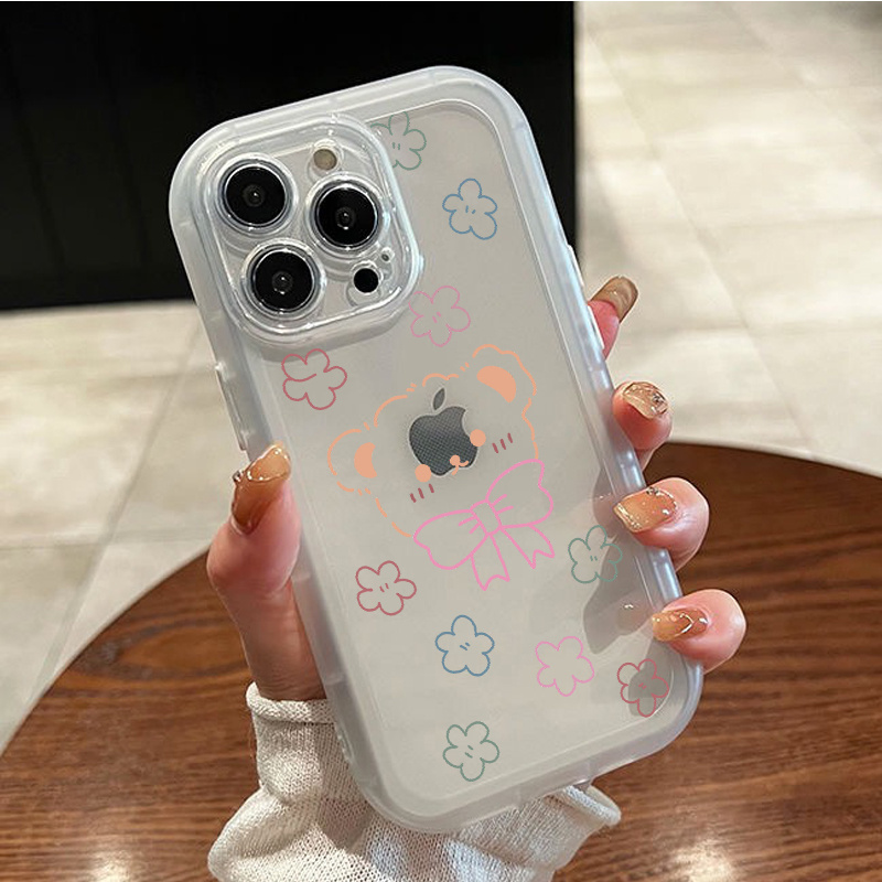 Clear Phone Case For iPhone 11 Case iPhone 15 13 12 14 Pro Max Plus XS X XR  6 7 8 SE 2020 2022 Fundas Cute Soft Shockproof Cover - AliExpress