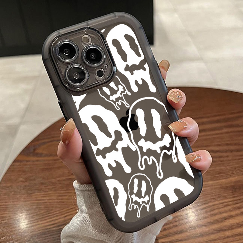 Halloween Skull Graphic Luxury Shockproof Phone Case For Iphone 15