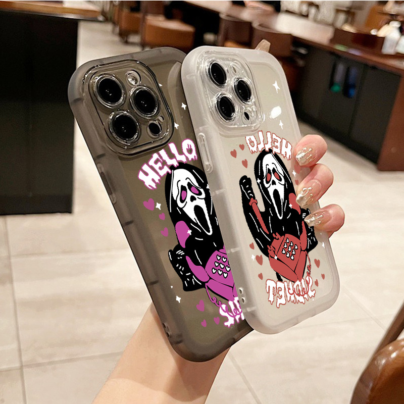 Halloween Skull Graphic Luxury Shockproof Phone Case For Iphone 15