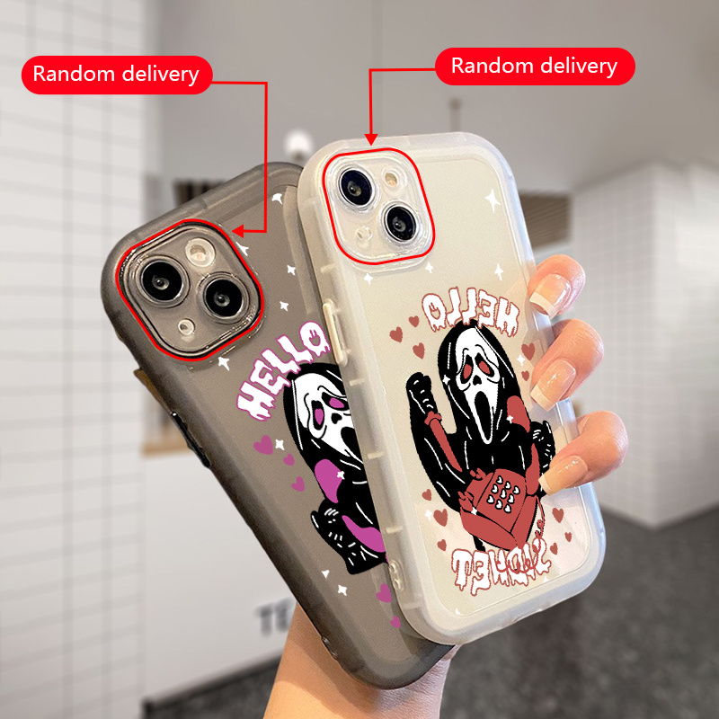 Halloween Skull Graphic Luxury Shockproof Phone Case For Iphone 15 14 13 12  11 Pro Max X Xr Xs 7 8 Plus Cpp Silicone Bumper Transparent Hard Back Soft  Cover Fall Phone Cases - Temu Israel