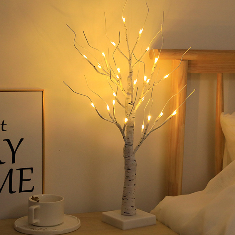 24 LED Birch Tree