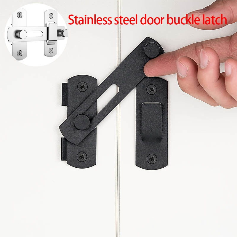 4 Pack 3.5 inch Decorative Bar Flip Latch- Black - Small Latch - Gate  Hardware Wrought Iron Decorative Hardware Hook Latch Attic Door Latch - The