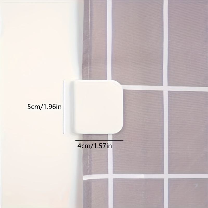 Duschvorhangklammer 4-teilige Duschvorhang-Clips selbstklebende  Halteklammern, DRSEON, (4-St)