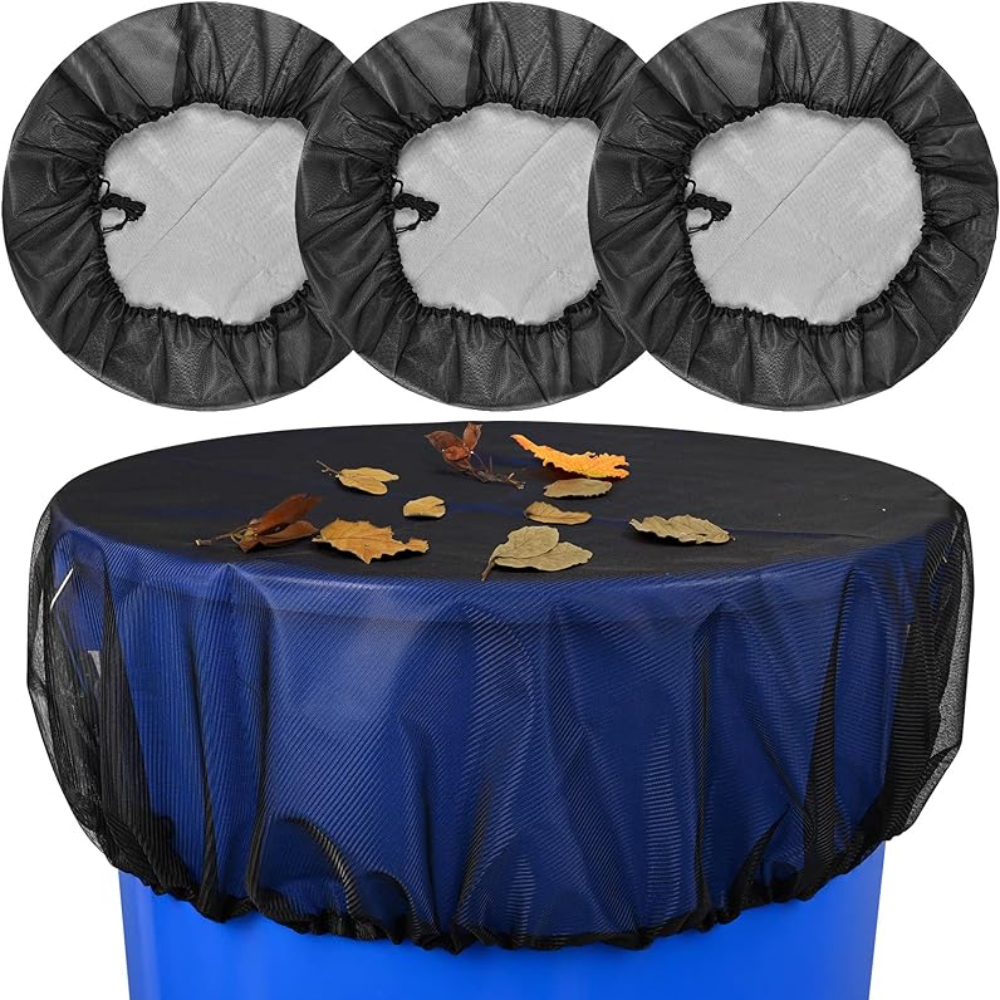 

3 Packs Rain Barrel Cover 39" Mesh Cover For Rain Barrels-rain Barrel Net Cover With Drawstring For Keeping Fallen Leaves And Debris Out Of Your Rain Barrel Water Collection Buckets