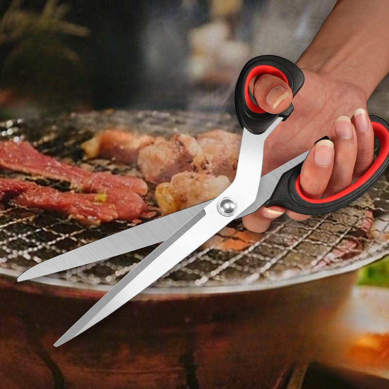 Stainless Steel Sharp Korean Barbecue BBQ Kitchen Scissors Thickened P –