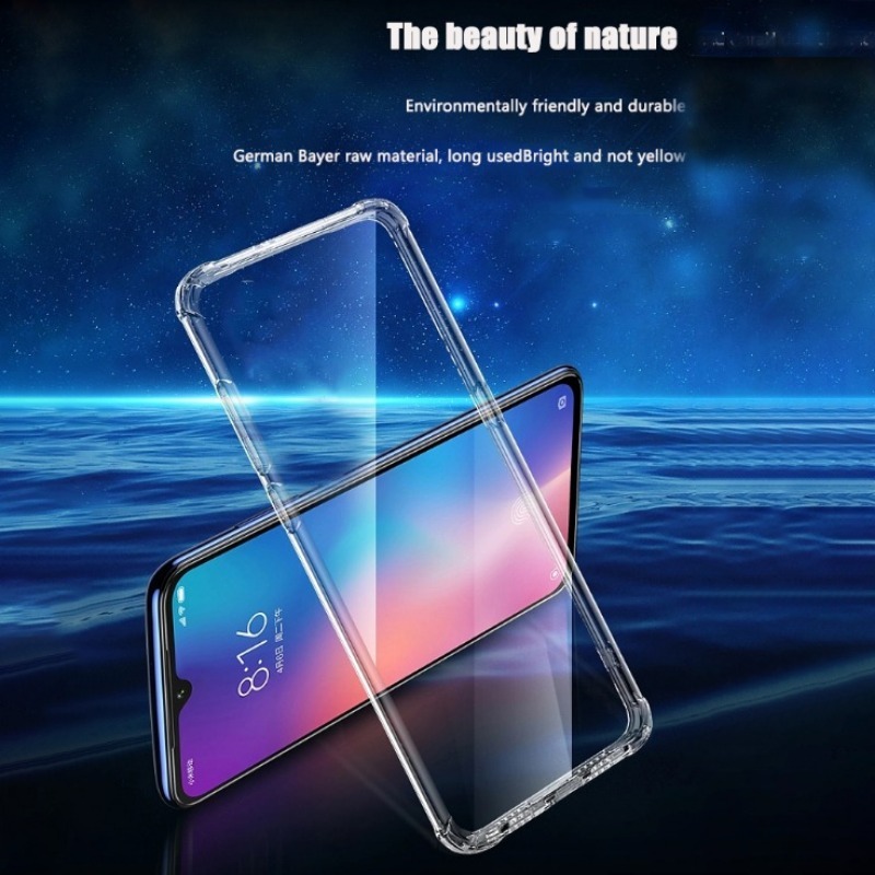 Case for Reno 7 5G / Oppo Find X5 Lite Clear TPU Four Corners Protective  Cover Transparent Soft funda