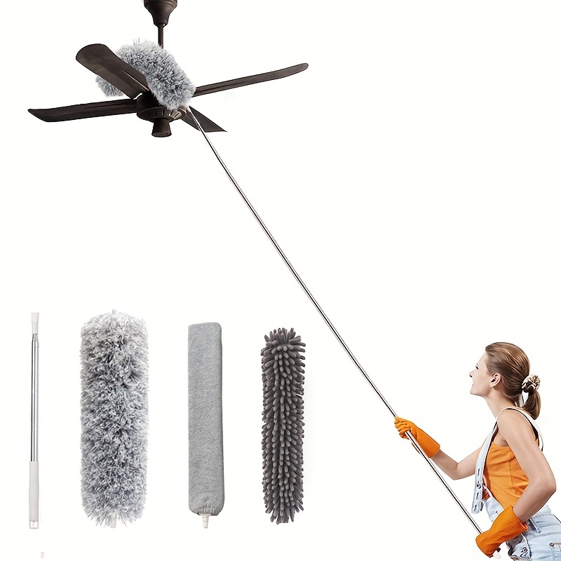 Retractable Dusters Extension Pole Dust Removal Brush Temu Canada