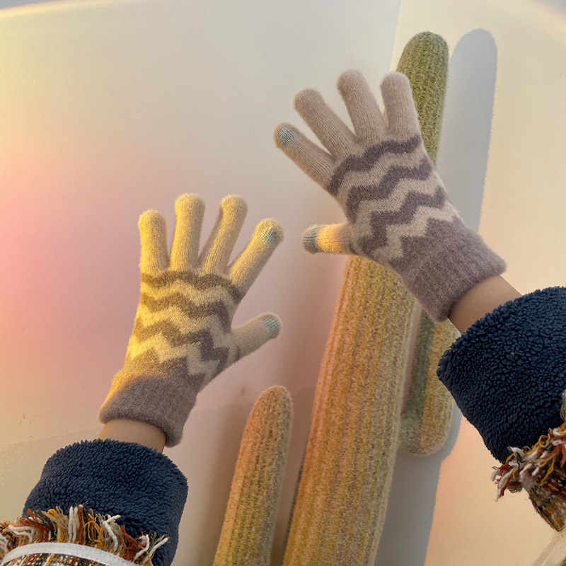 Ruzister - Lot De 2 Paires De Gants D'hiver Pour Femme Tactiles, Chauds, Taille Unique (L)