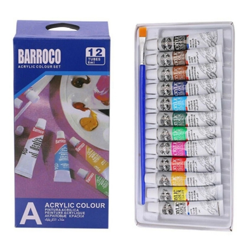 12 Colors Professional Acrylic Paints Drawing Painting Temu