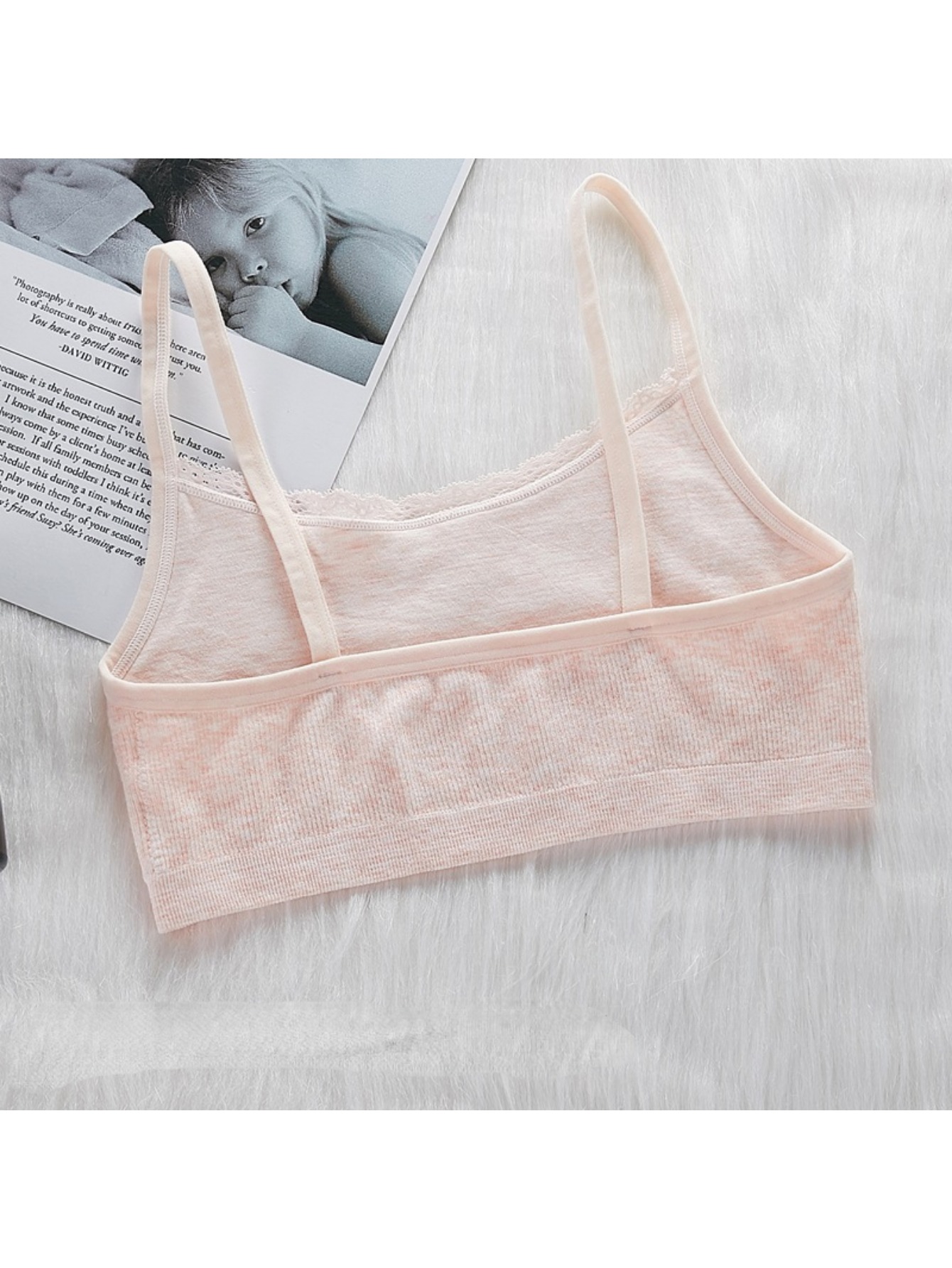 Teen Girls Bras Puberty Camisole Seamless Solid Color Bras - Temu Austria