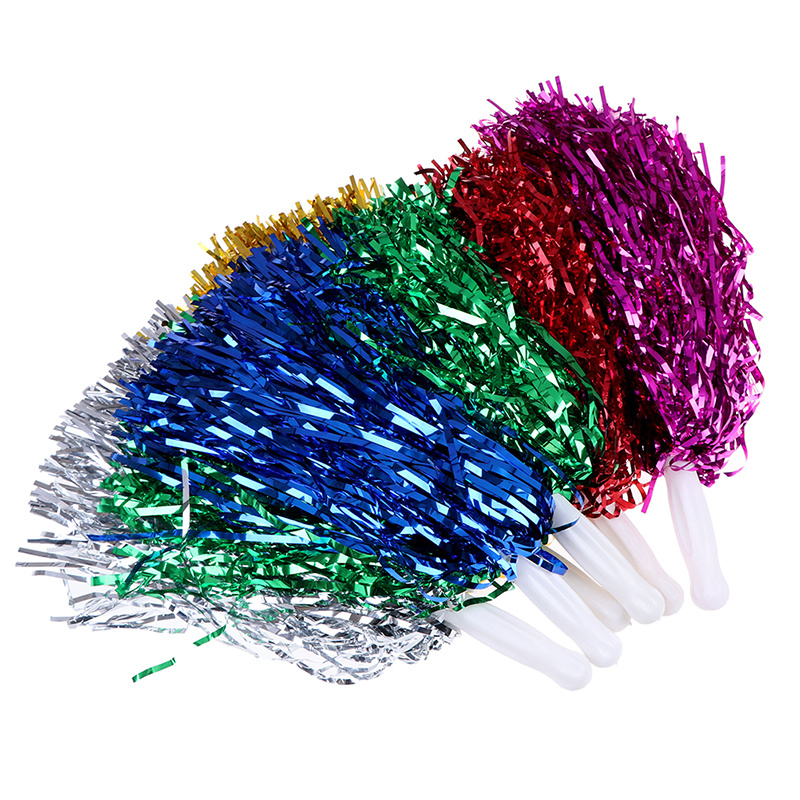 2pcs Cheer Dance Sport Competition Cheerleading Pom Poms Flower Ball For  For Football Basketball Match Pompon