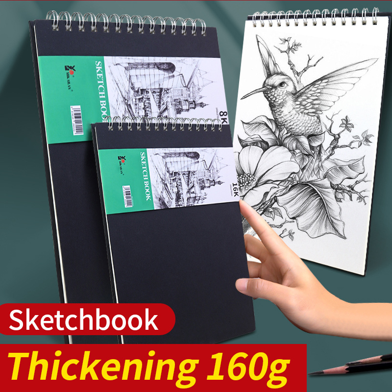 2pcs 160g 8k/16k/a4 Sketchbook Line Circle Sketching Book Drawing