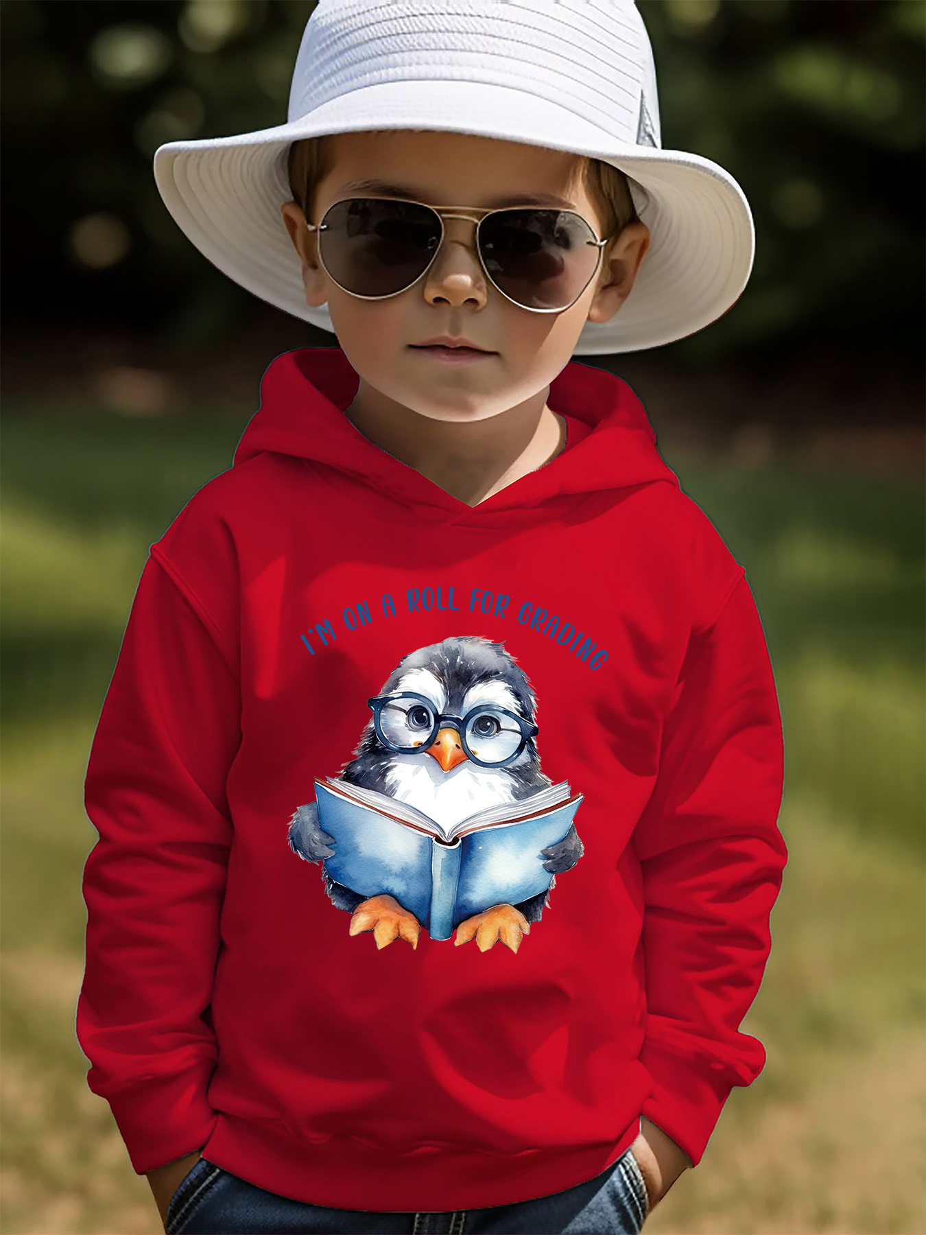 m A Roll Grading Print Boys Kids Casual Creative Hoodie - Temu