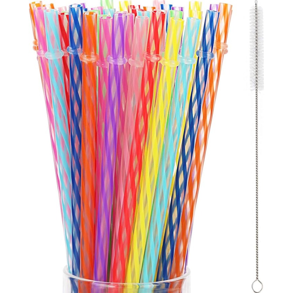 Straws And Brushes Set, Reusable Silicone Straws Including Large Silicone  Boba Straws And Long Smoothie Straws For Tumblers, And Brush And Case, For  Restaurants/cafes - Temu