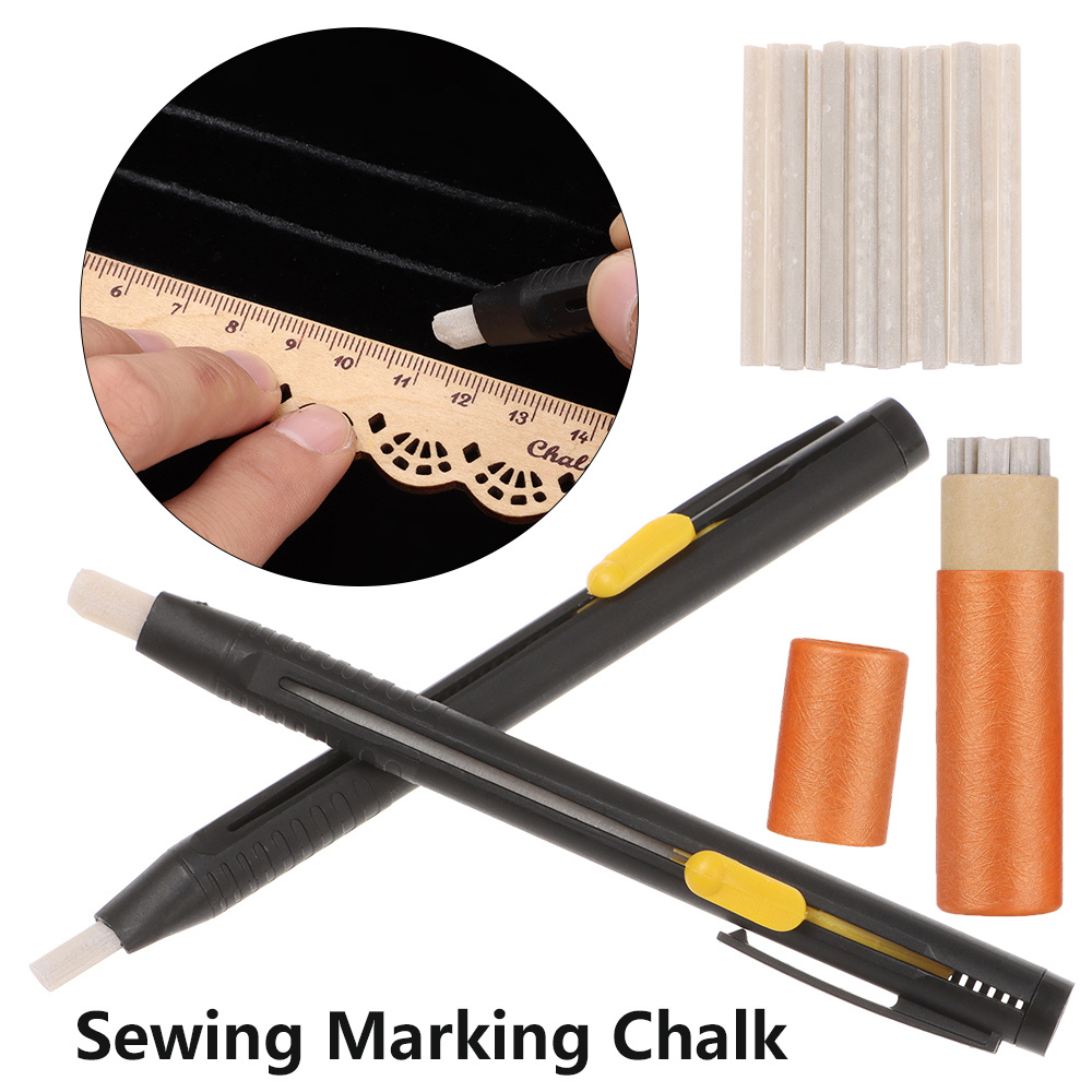 Bolígrafo de tiza a medida, bolígrafo recargable, marcado de cuero con  marcador de tiza de sastre y herramienta de costura
